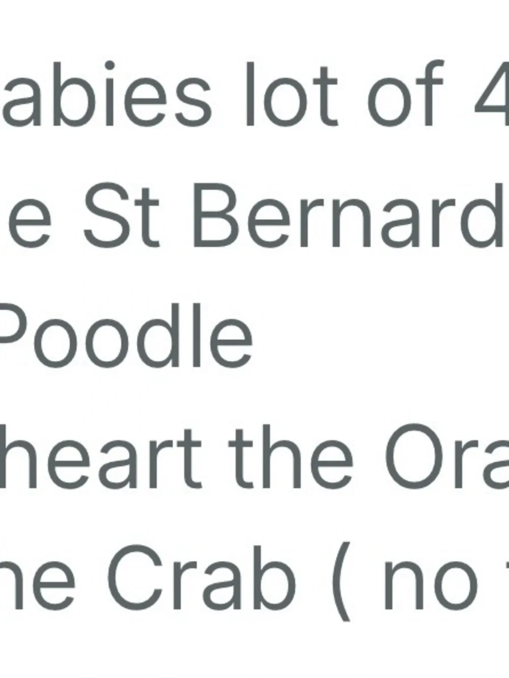 Ty Beanie Babies Collection